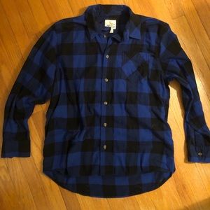 Field and Stream Blue and Black Flannel
